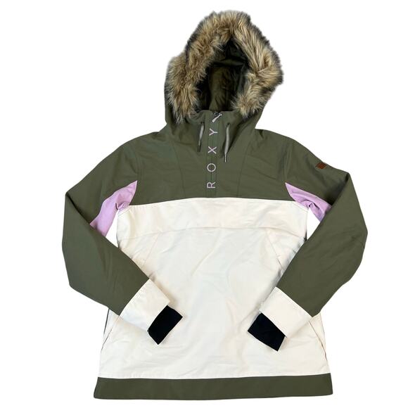 ROXY Women's Waterproof Insulated Shelter Snow Snow Sports Winter Jacket (Sz L) - Picture 2 of 13